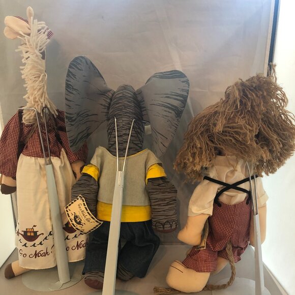 Overly-Raker NOAH'S ARK COLLECTION Giraffe, Elephant & Giraffe Vintage New - Picture 2 of 8